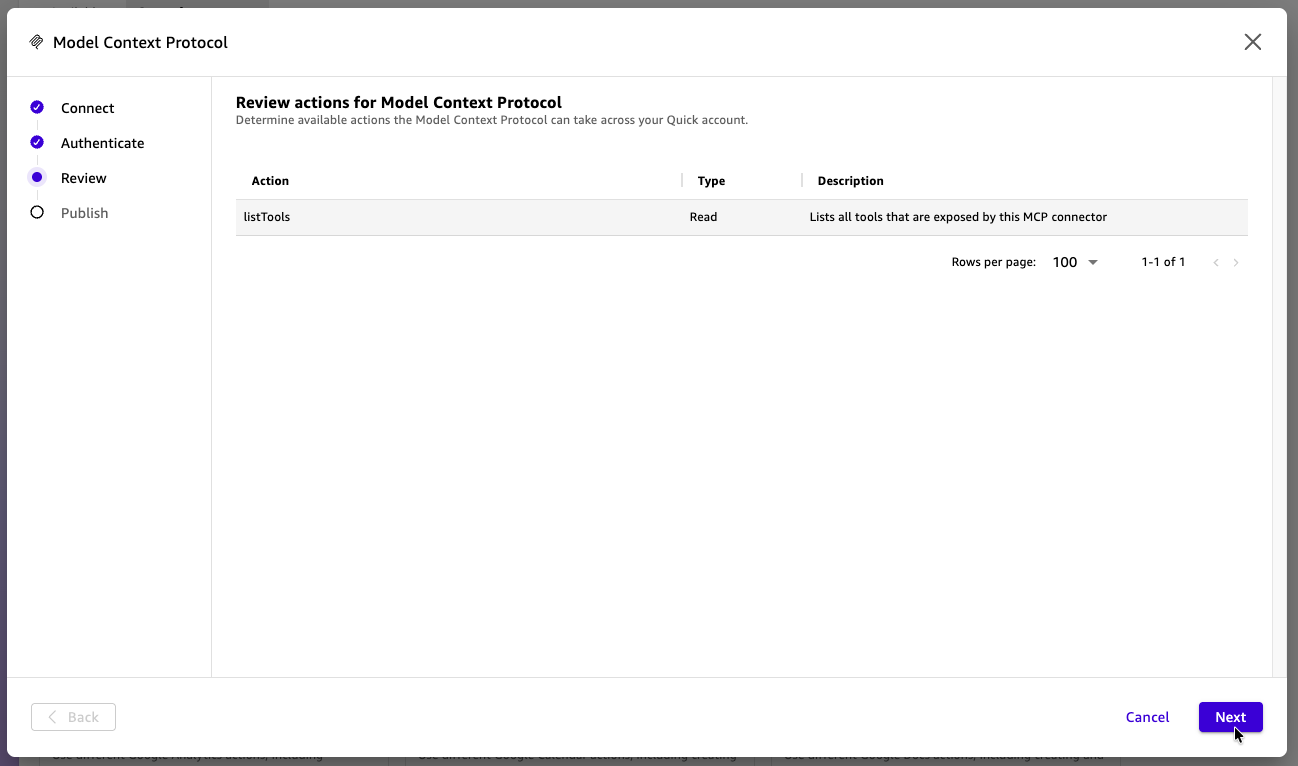 Review connector