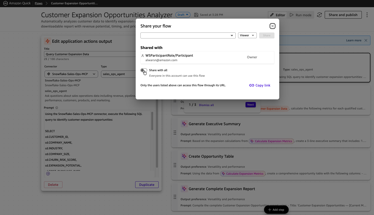 Publish flow