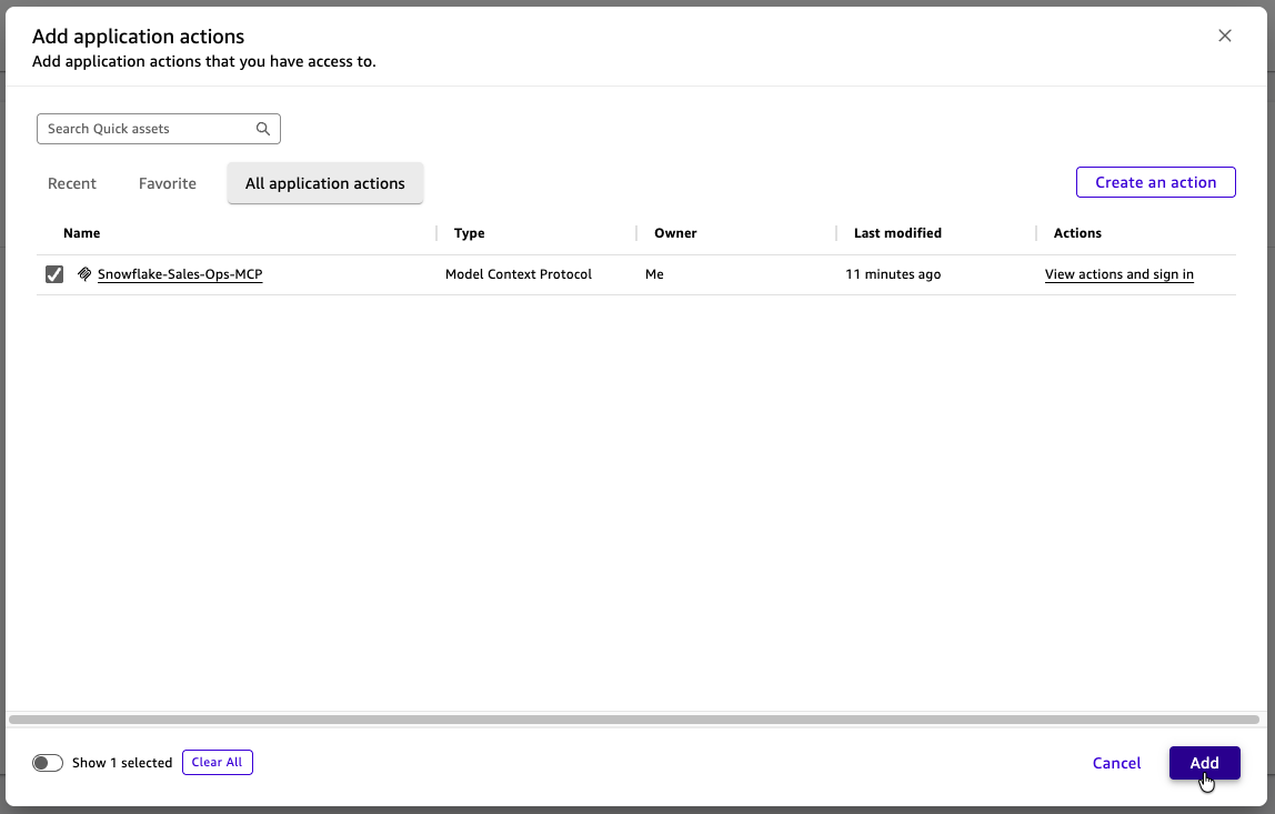 Add action confirmation