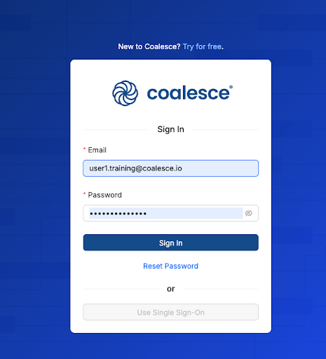 Coalesce Login