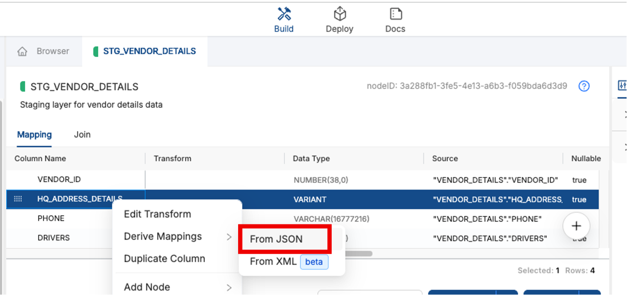 Derive json