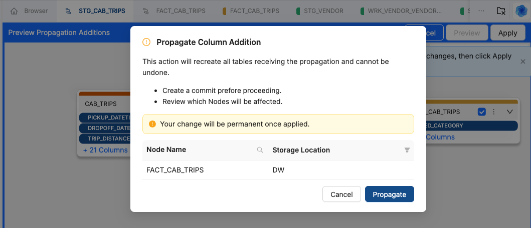 Propagate confirm