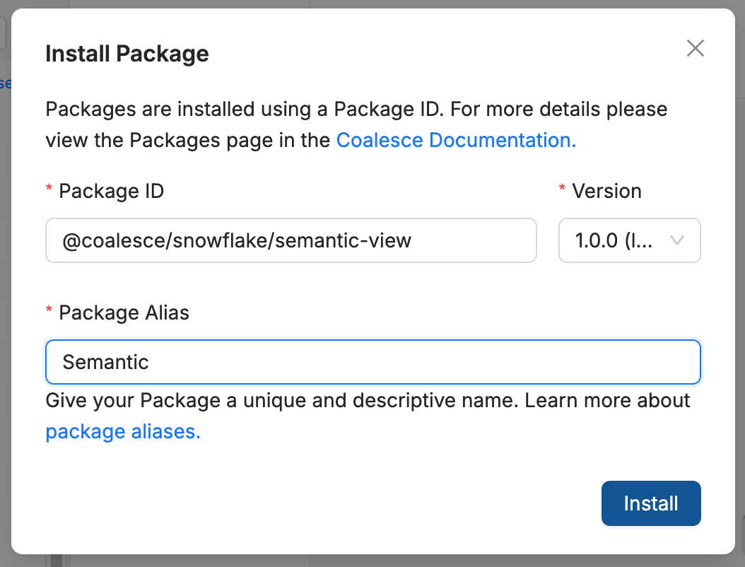 Package Install
