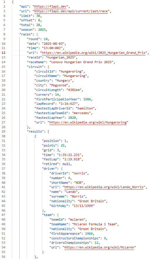 F1 race example image
