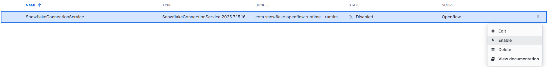 Enable Controller Service