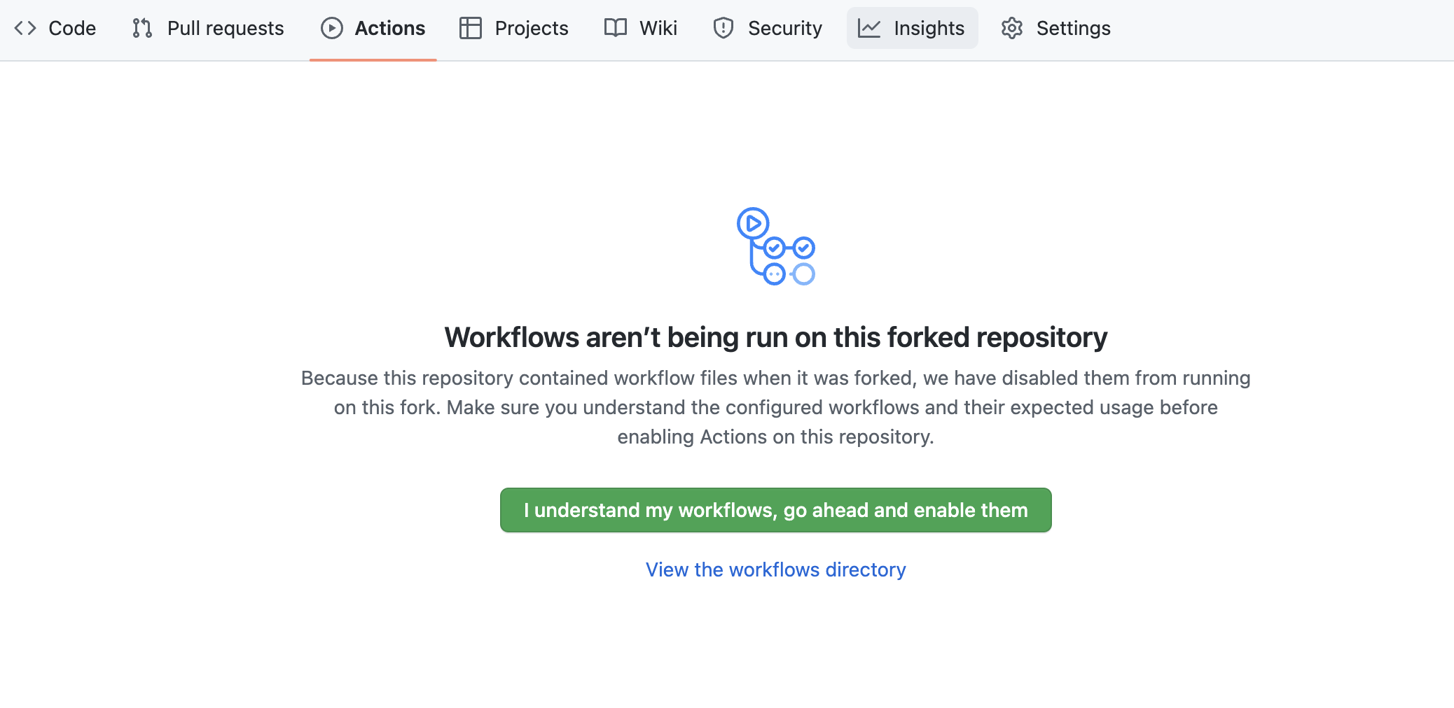 Activate GitHub Actions