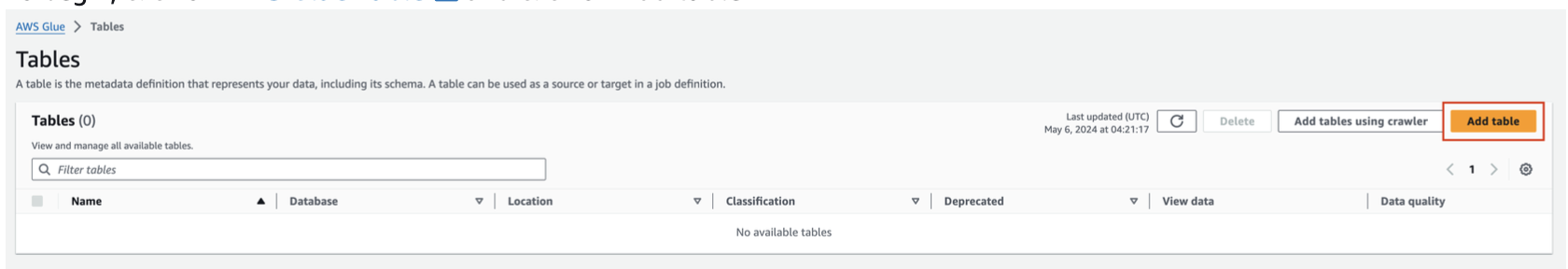 AddTable