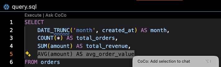 Add selection