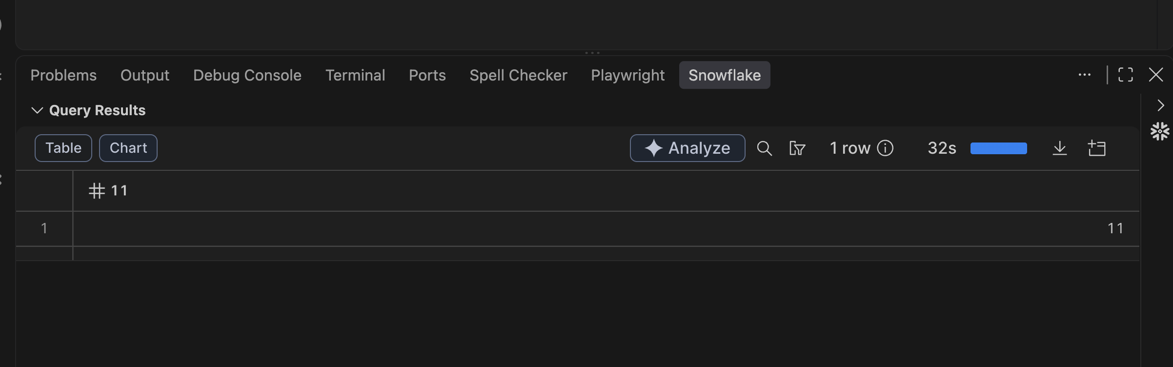 Analyze button