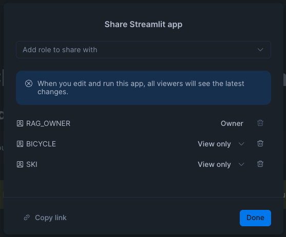 Grant Streamlit Access