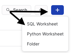 Create New SQL Worksheet