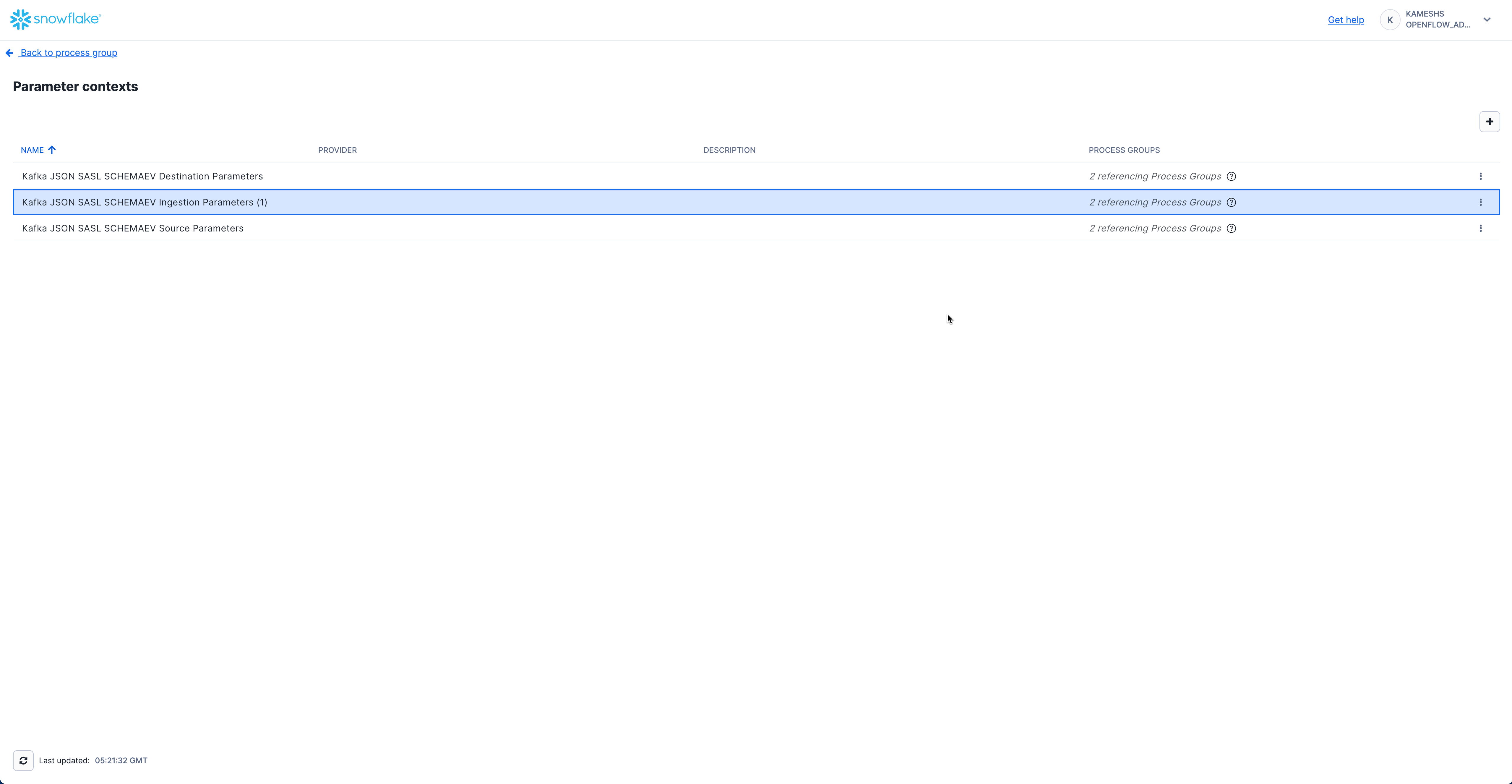 Access Parameter Contexts