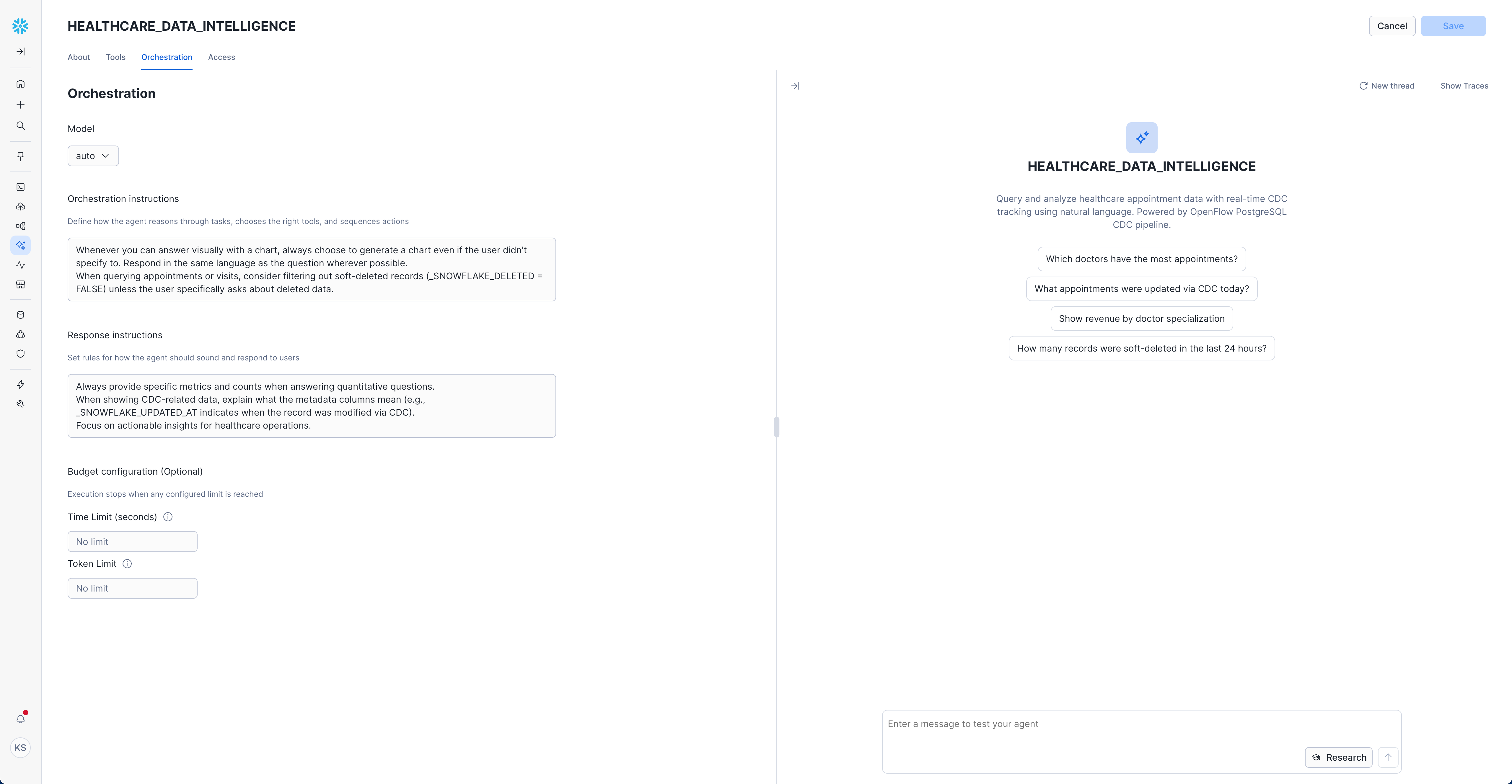 Agent Orchestration Configuration