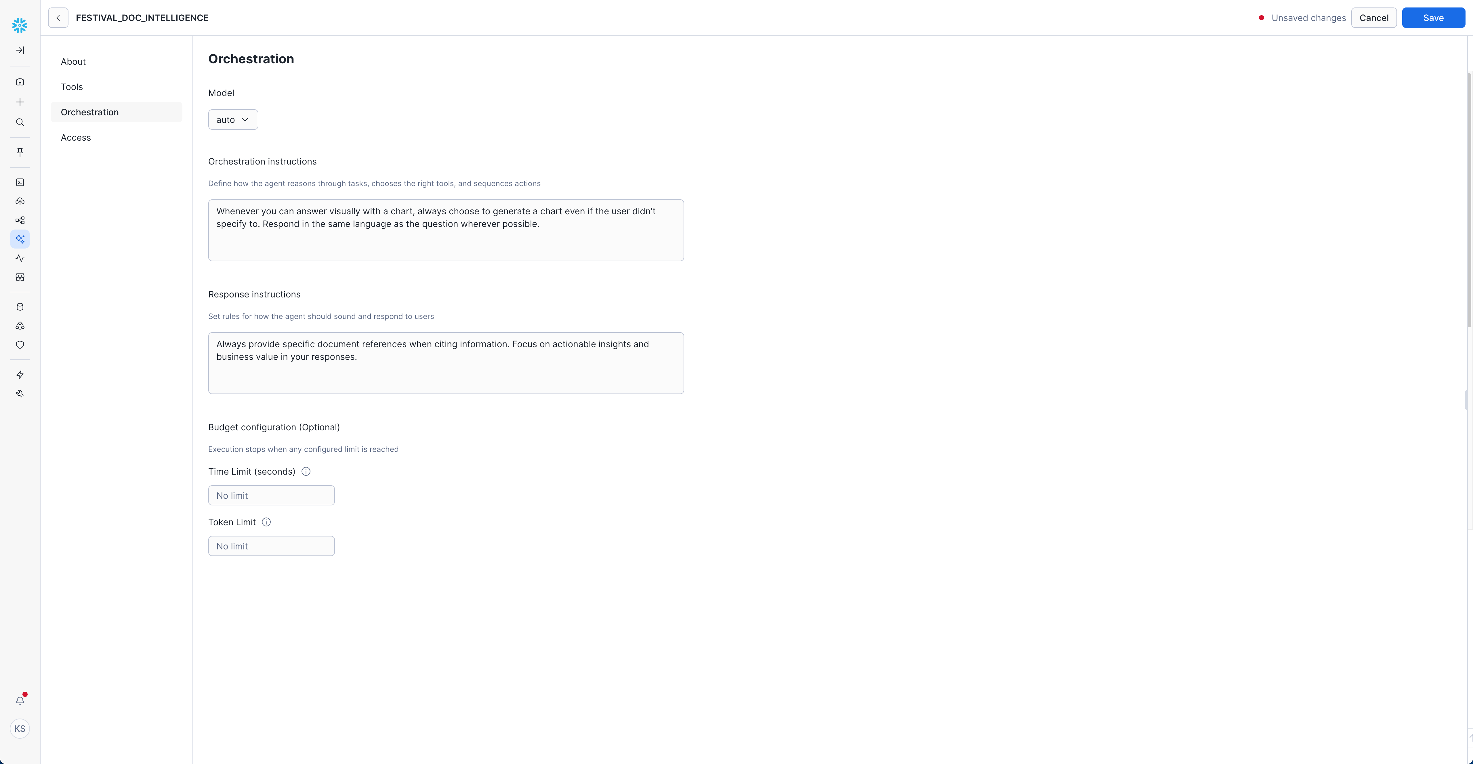 Agent Orchestration Configuration