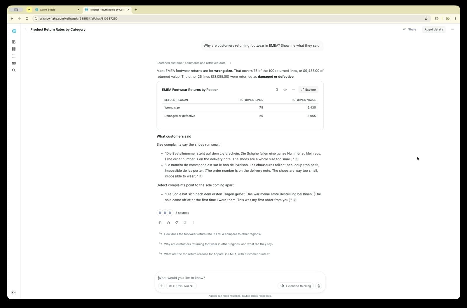 CoWork answer with customer quotes