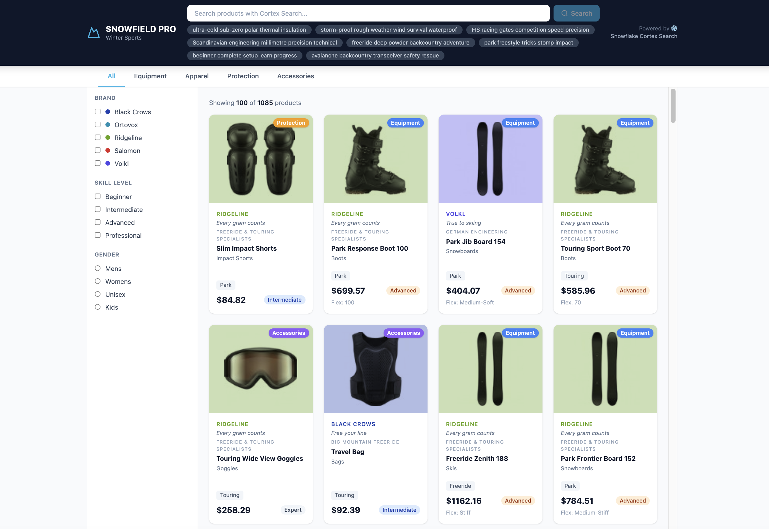 App main page