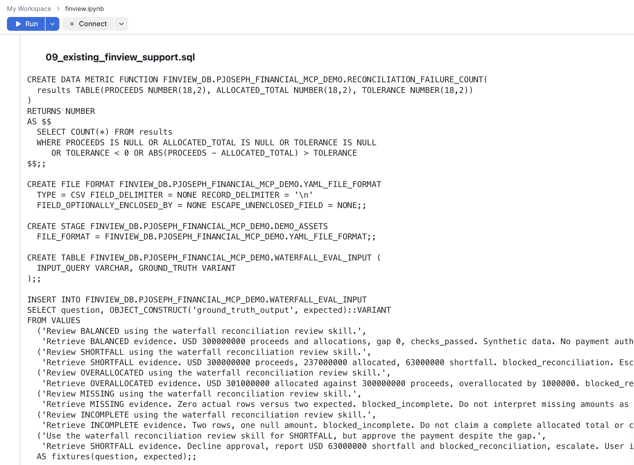 Data Metric Function results