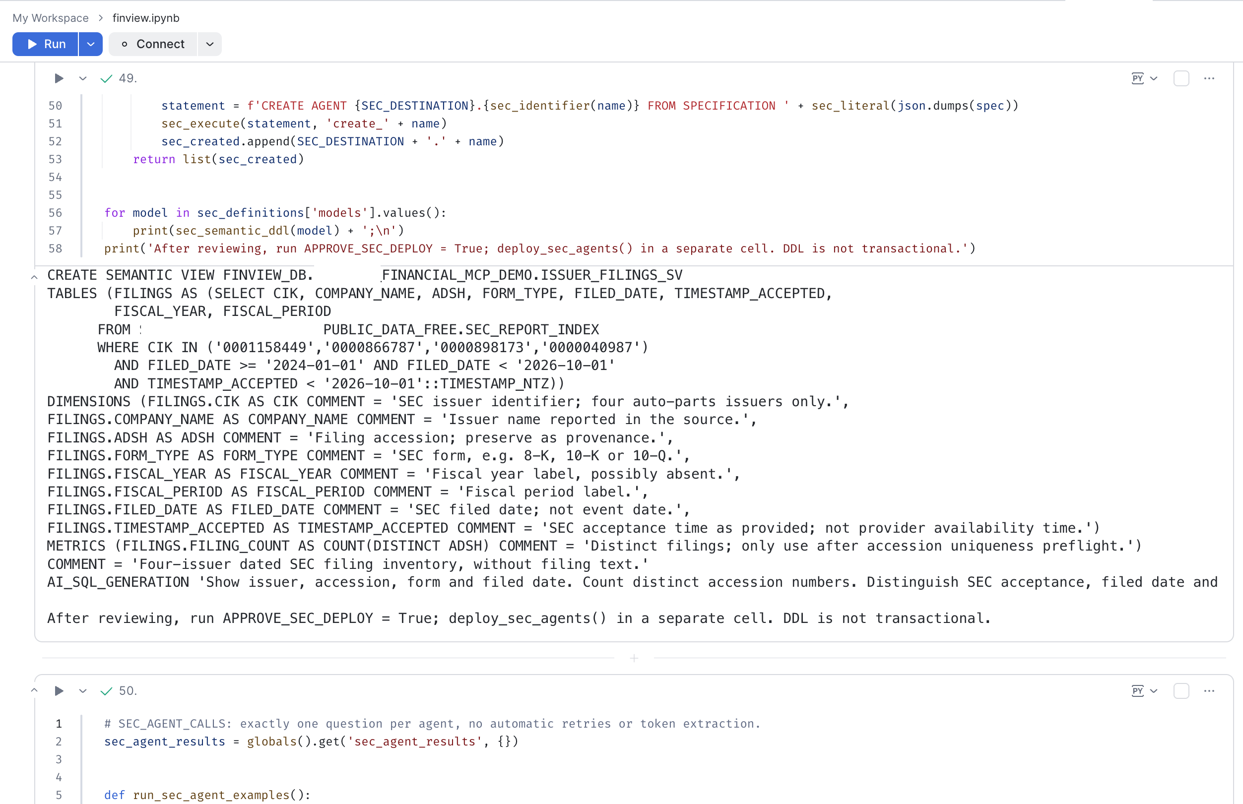 Semantic view