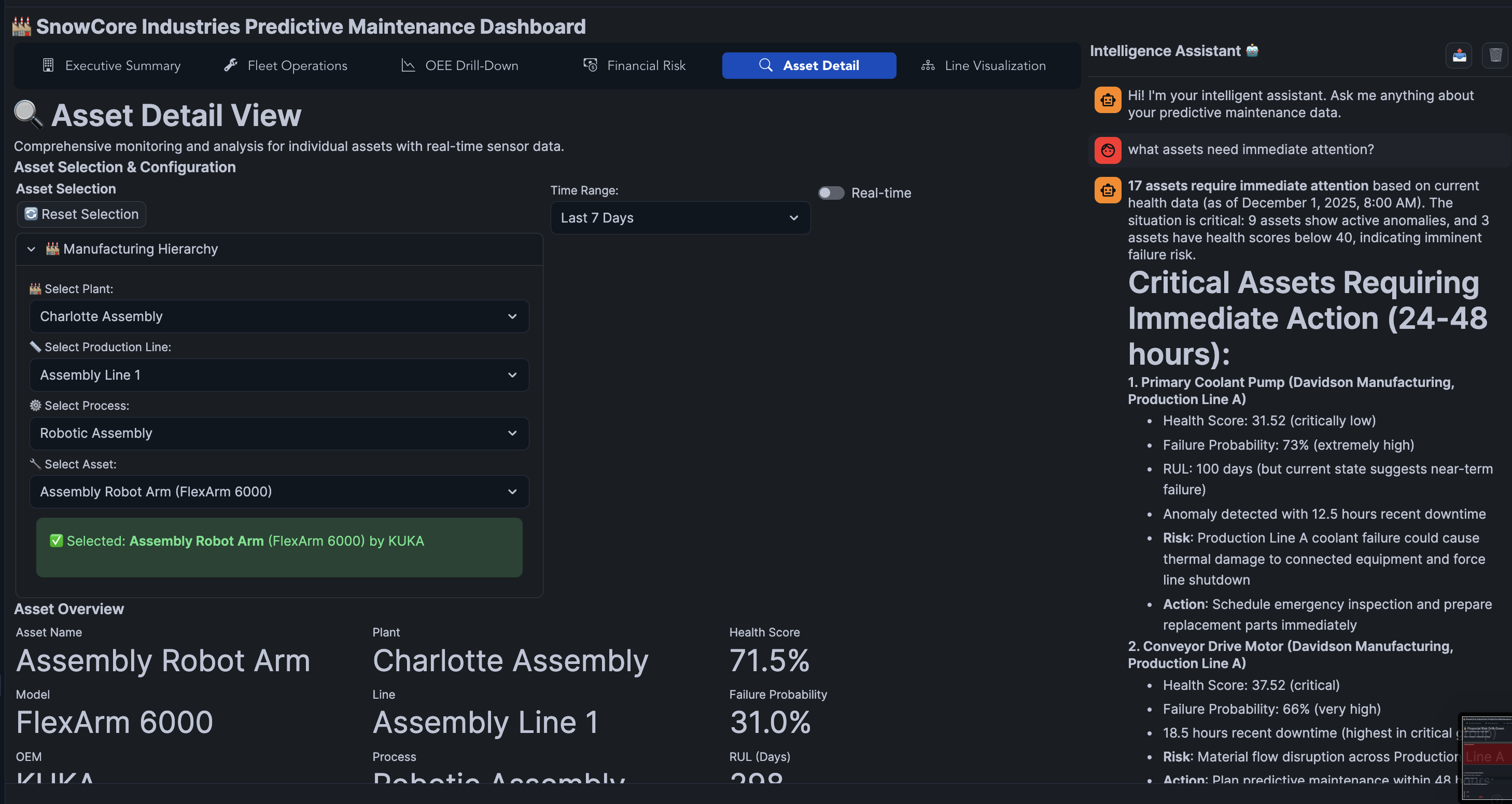 streamlit asset detail