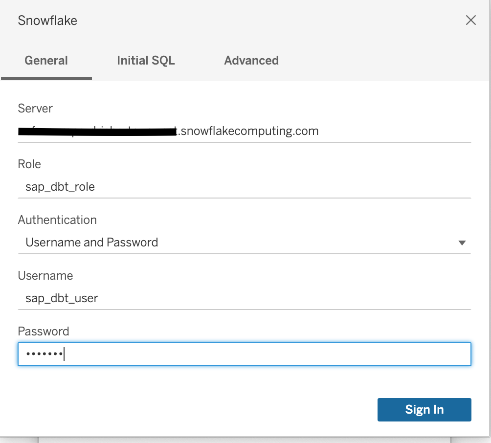 Edit Tableau Connection