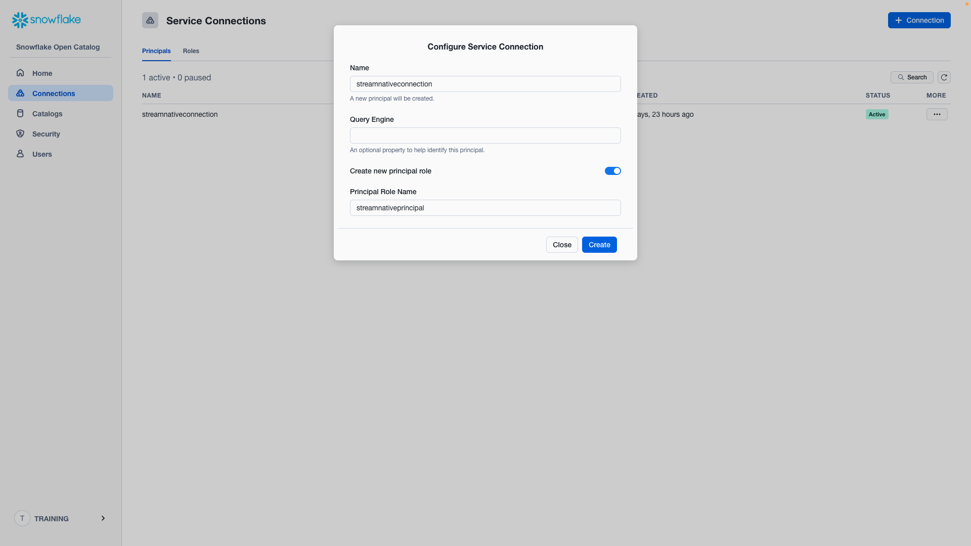 Configure Service Connection
