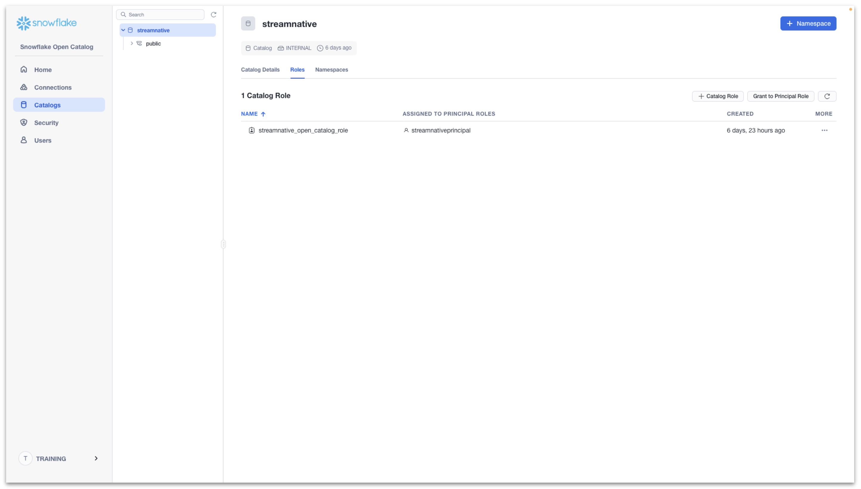 Grant Principal Role