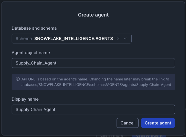 Create Agent