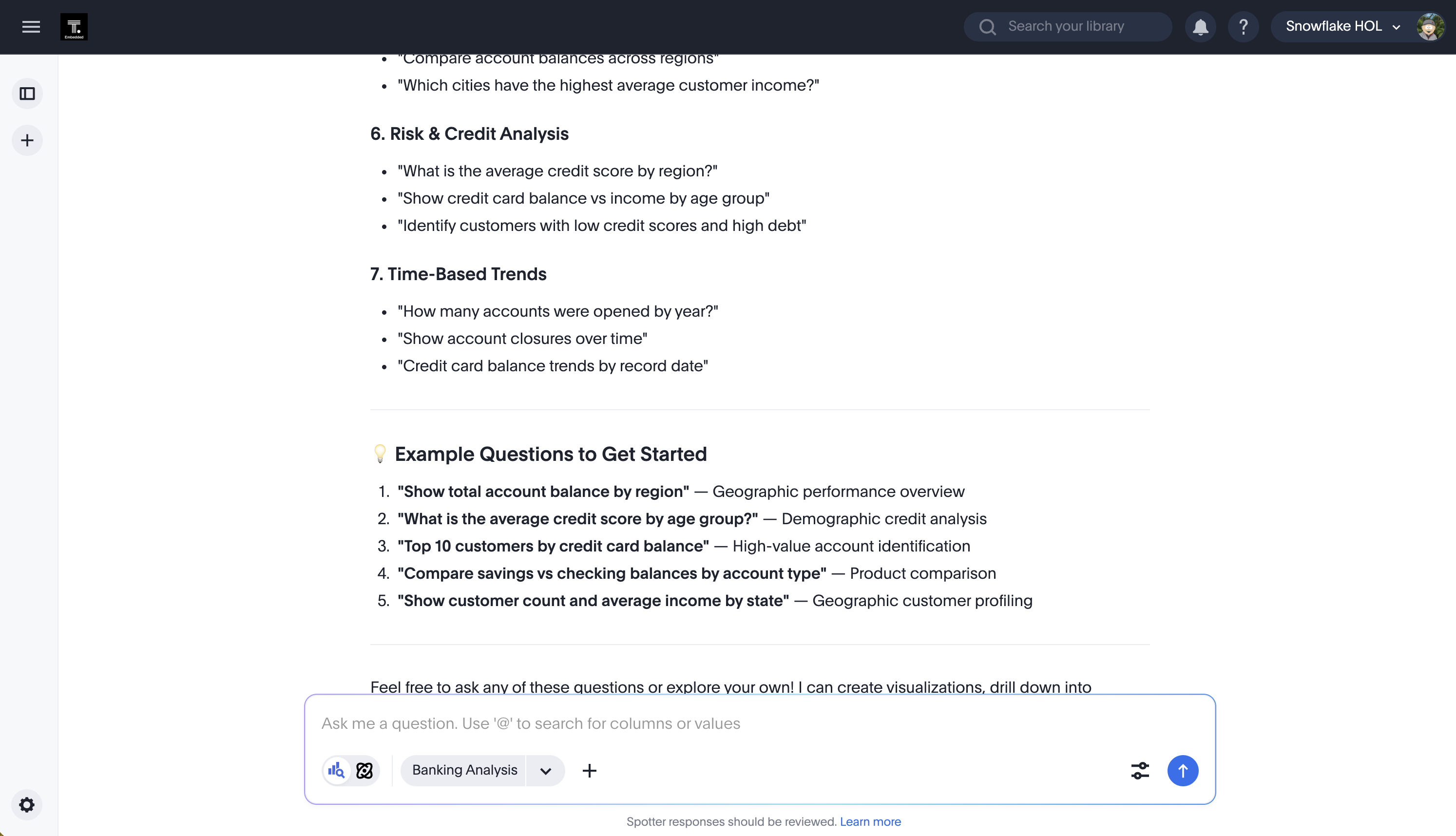 Example questions