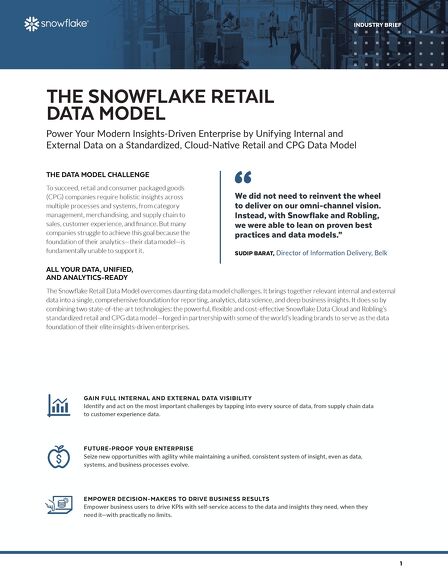 The Snowflake Retail Data Model