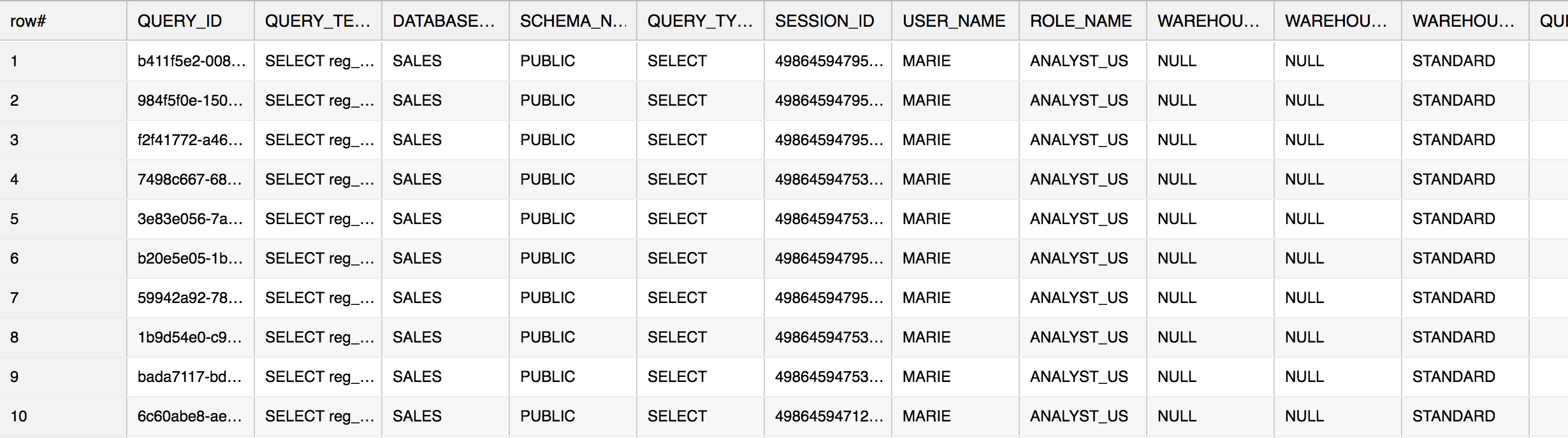 Query Profiling - Single Query (SQL)