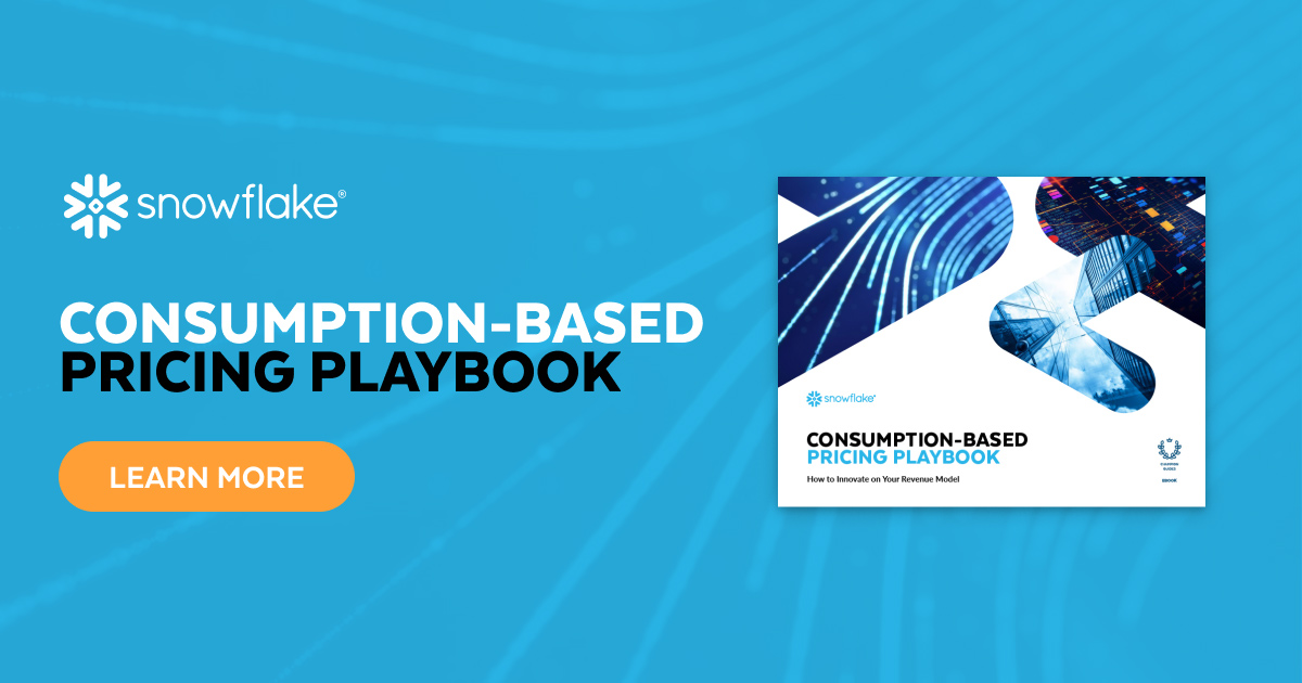 Consumption Based Pricing Playbook Snowflake