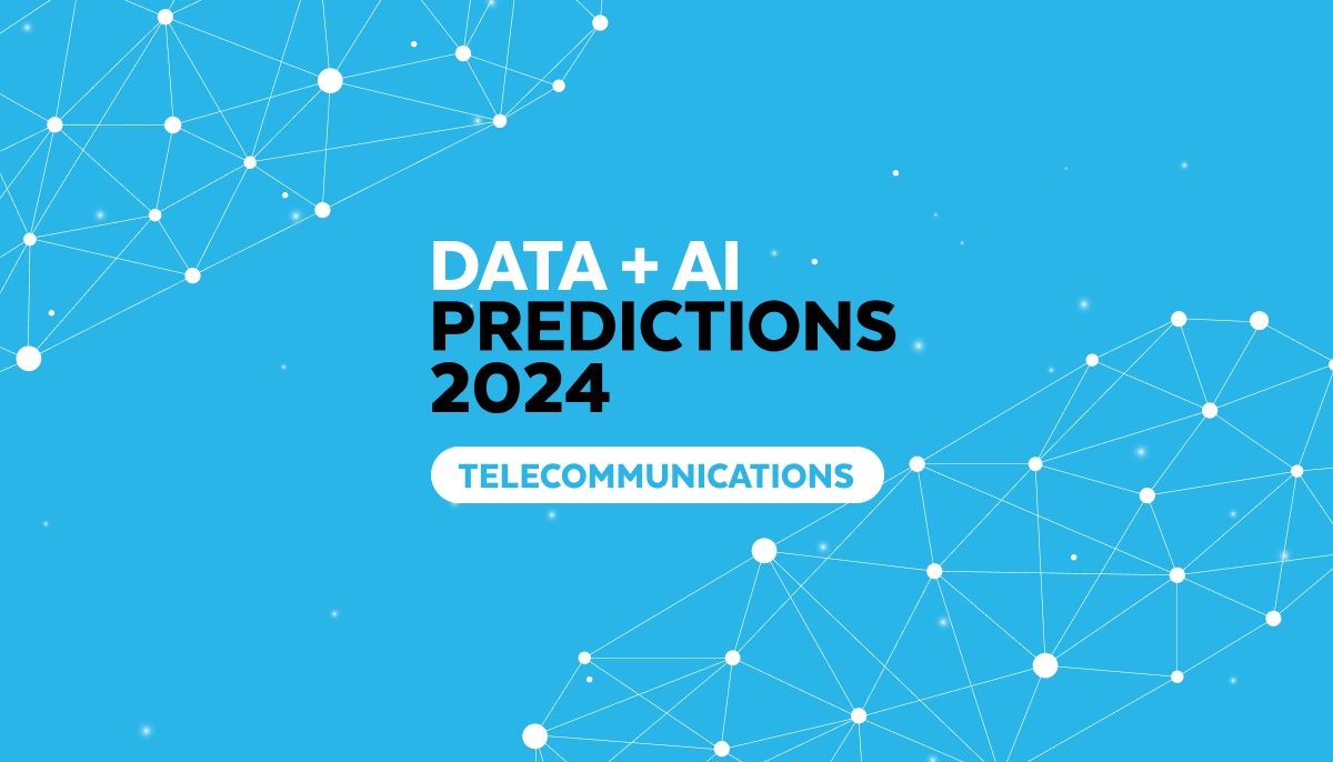 2024年の通信におけるデータ＋AIの予測TOP4