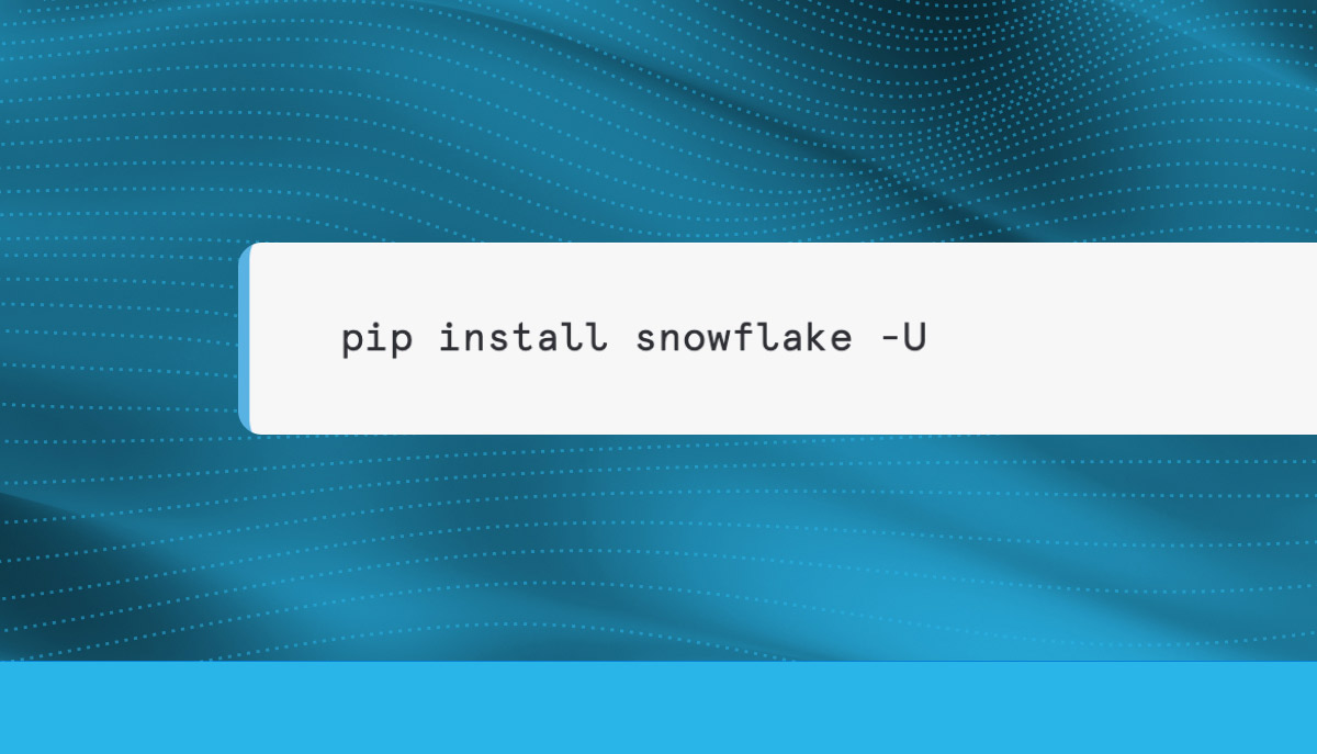Snowflakeの新しいPython APIにより、データエンジニアが最新のデータパイプラインを簡単に構築できるようにする