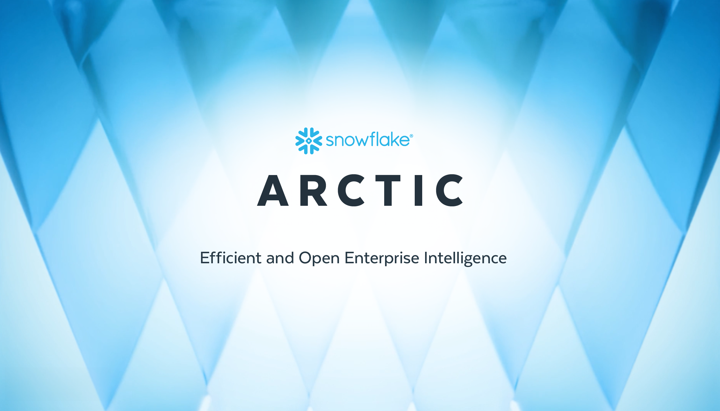 Snowflake Arctic：エンタープライズAIに最適なLLM — 効率的にインテリジェントで真にオープン
