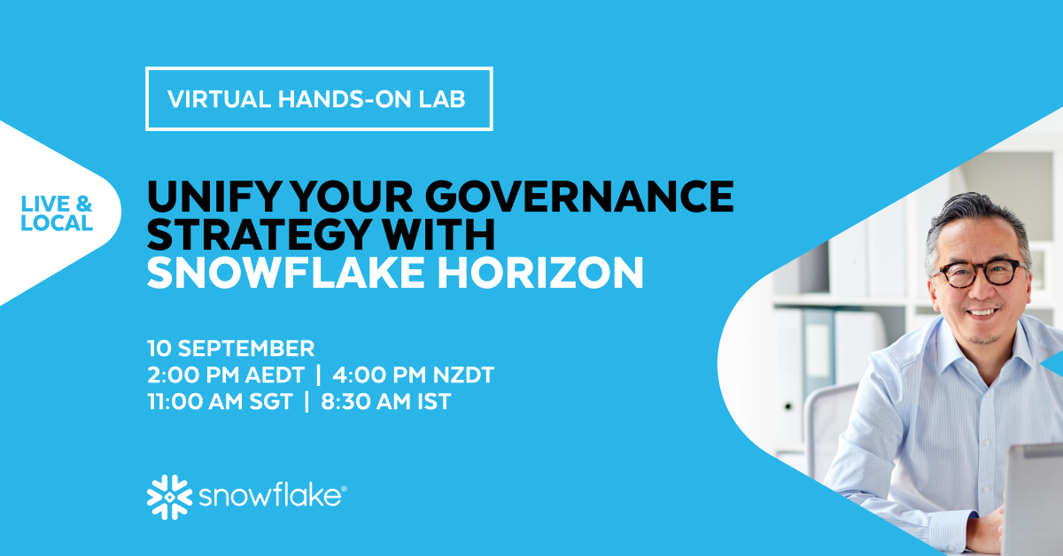 Snowflake Virtual Handson Lab Unify Your Governance Strategy with